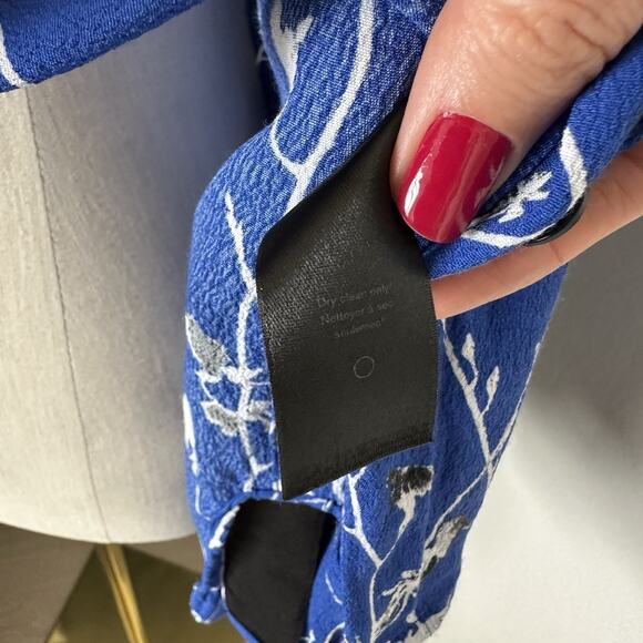 RAG & BONE Therese Blossom VISCOSE Long Sleeve BLOUSE Floral Shirt - Picture 11 of 14